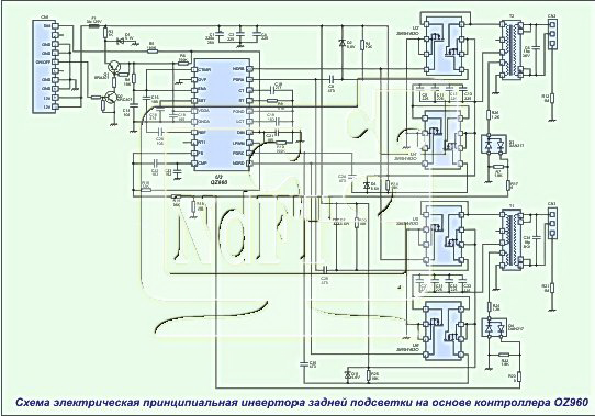 Oz964sn схема включения