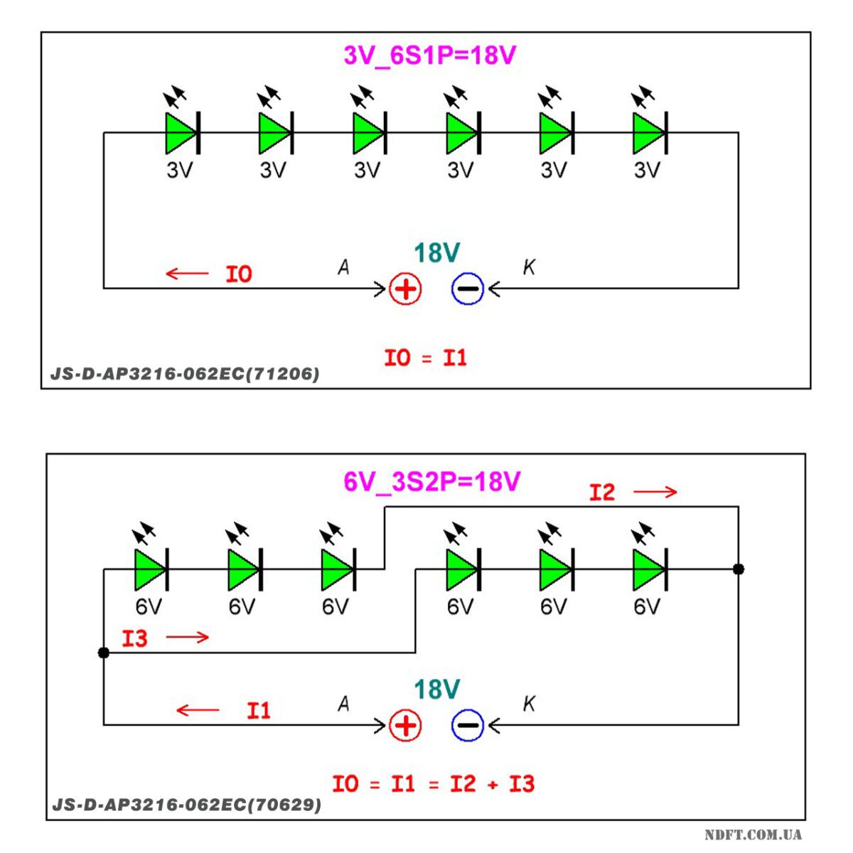 JS-D-AP3216-062EC(70629) 18V (HY-B320-03T3030B06 V2, ZN-32D06A-2 80330 V2.3, HL-24320A28-070) – Комплект планок LED подсветки для телевизоров Akai 32″ – Фото №4