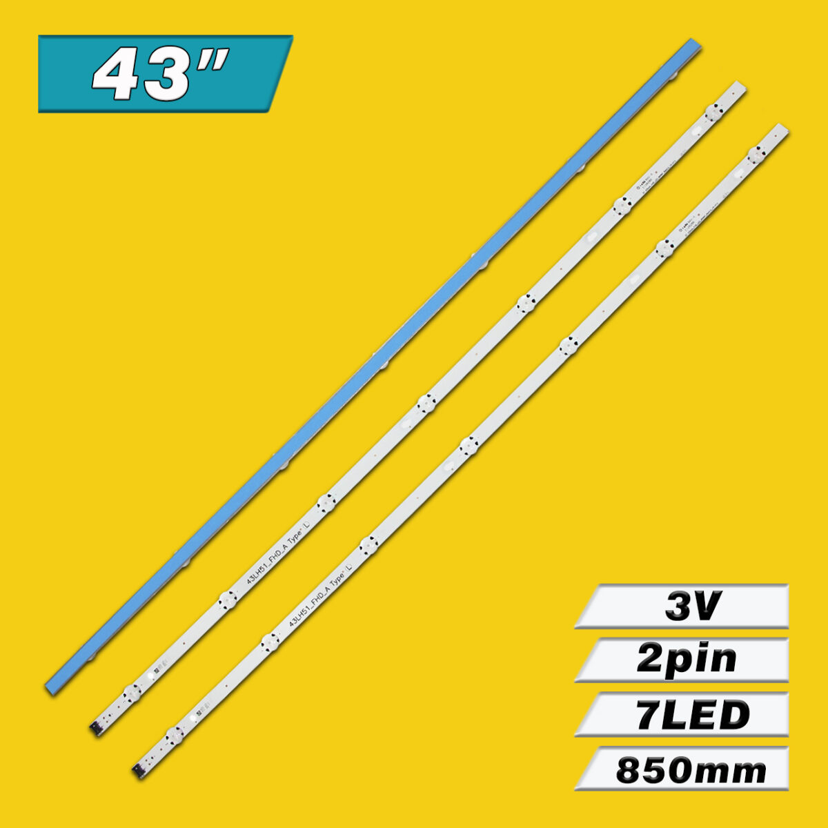 43LH51-FHD-A (7LED) 43inch-FHD-LED-ARRAY-Rev0.0 (6916L-2743A, 43LH570V) – LED подсветка TV LG 43″ (комплект) – Фото №5