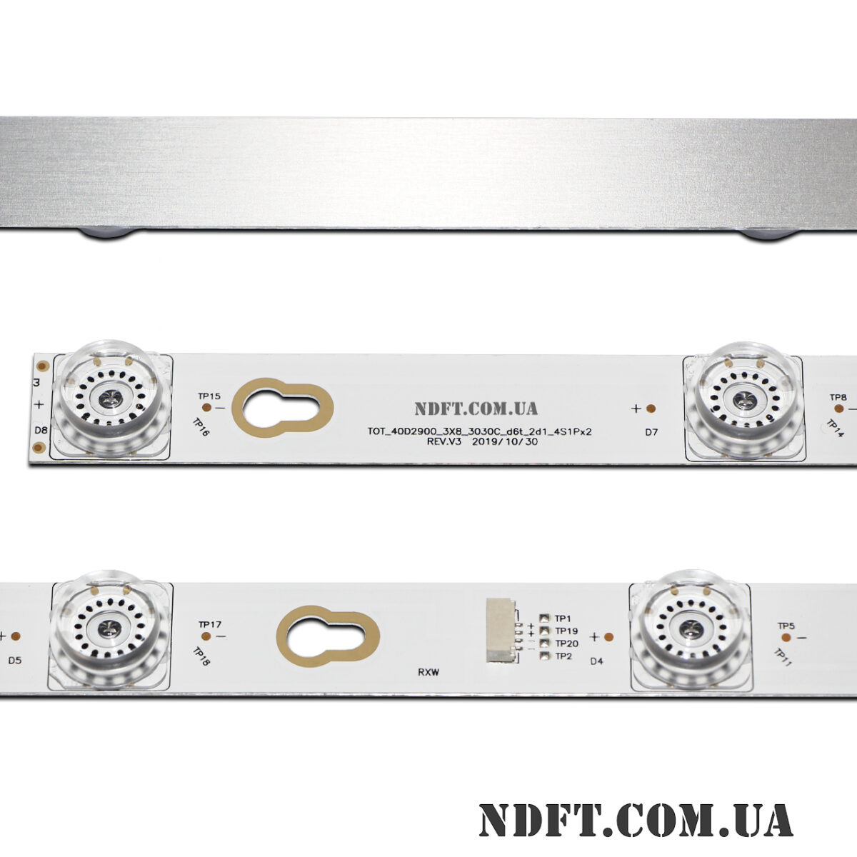 TOT-40D2900-3X8-3030C-d6t-2d1-4S1PX2 REV.V3 (8LED 690mm 6V, 40HR330M08A6, JL.D40042330-004ES-M, YHF-4C-LB4008-YH06J) – LED подсветка TV 40″ (комплект) – Фото №2