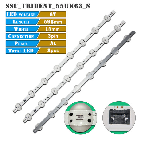 SSC_Trident_55UK63_S (LGIT.55UK63.REV00.170615, LG Innotek 55inch Trident 55UK63 LED ARRAY REV0.0) – LED подсветка TV 55″ – Фото №1