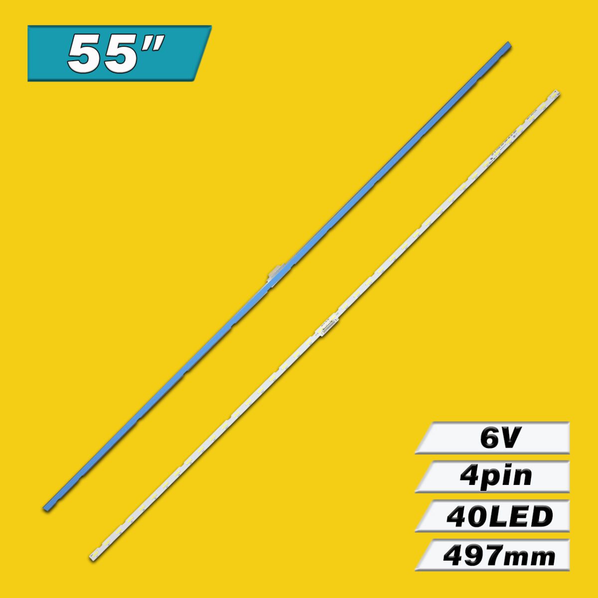 AOT-55″ 7020LED (STS550AU9, AOT-55-NU7100-2X40-3030C-d6t-2d1-20S2P REV.5, V8N4-550SM0-R1, BN96-46033A, BN61-15485A) – Комплект LED подсветки Samsung – Фото №6