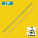 AOT-55″ 7020LED (STS550AU9, AOT-55-NU7100-2X40-3030C-d6t-2d1-20S2P REV.5, V8N4-550SM0-R1, BN96-46033A, BN61-15485A) – Комплект LED подсветки Samsung – Фото №6