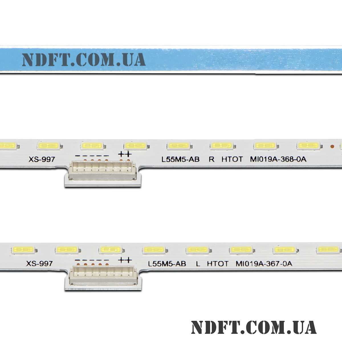 MI019A-367-0A + MI019A-368-0A (80LED 602mm 6V, L55M5-AB, MI019A180519-A, Xiaomi L55M5-AB) – Комплект LED подсветки TV Xiaomi 55″ – Фото №2