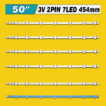 VESTEL 50″ DRT UHD A/B-TYPE REV01 (JL.D50071330-078AS-M, JL.D50071330-078HS-M, SVV500A54-A67-REV00, 17DLB50NER1-A/B) – Комплект LED подсветки TV 50″ – Фото №3