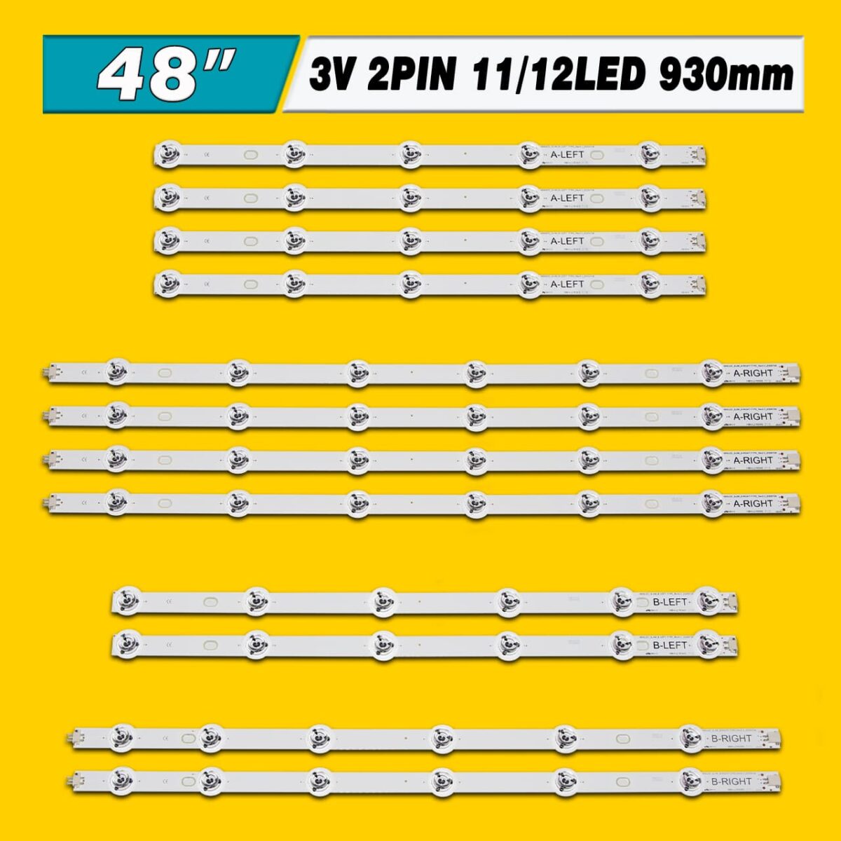 480DLED_Slim_A LEFT/RIGHT-TYPE Rev0.3 + 480DLED_Slim_B LEFT/RIGHT-TYPE Rev0.3 (480DLED-Slim-A + 480DLED-Slim-B) – LED підсвітка TV 48″ (комплект) – Фото №3