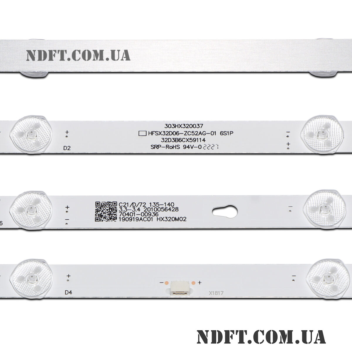 HFSX32D06-ZC52AG-01 303HX320037 (3V 6LED 590mm, HFSX32D06-ZC52AG-02 303HX320038, Ergo 32DH3000, Xiaomi L32M5-AD) – LED подсветка TV 32″ (комплект) – Фото №2