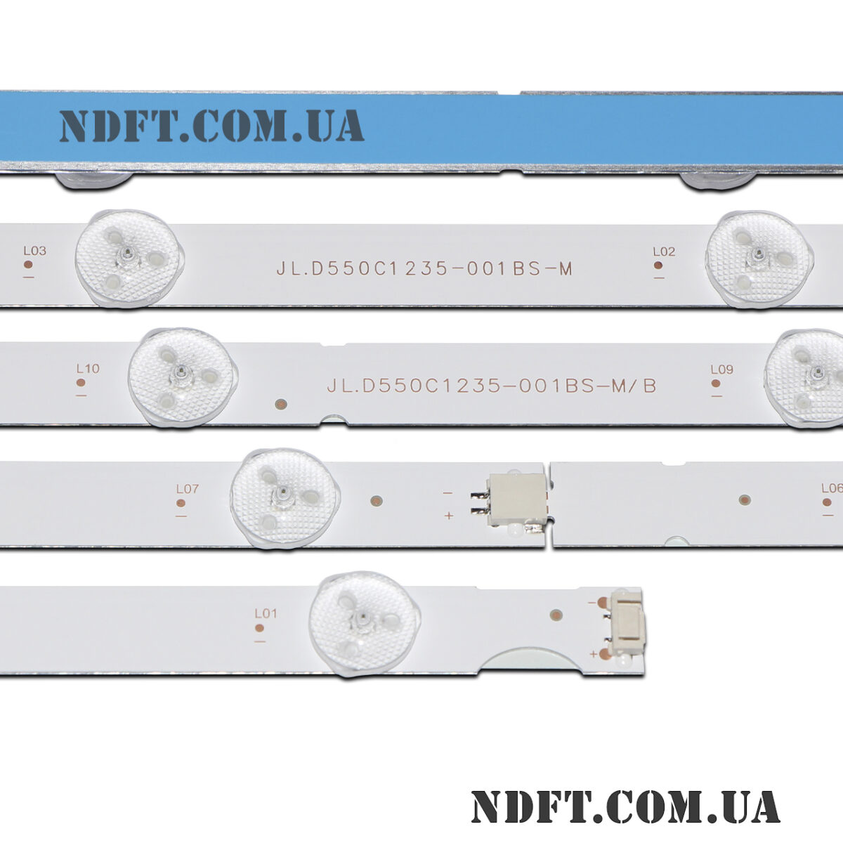 JL.D550C1235-001BS-M 12LED 3V 1103mm (LG 55UJ630V, 55UJ634V, 55UJ632, 55UK6100PTA, 55UJ630Y, SDL550W0 (LD0-B01)) – LED підсвітка TV LG 55″ (комплект) – Фото №2