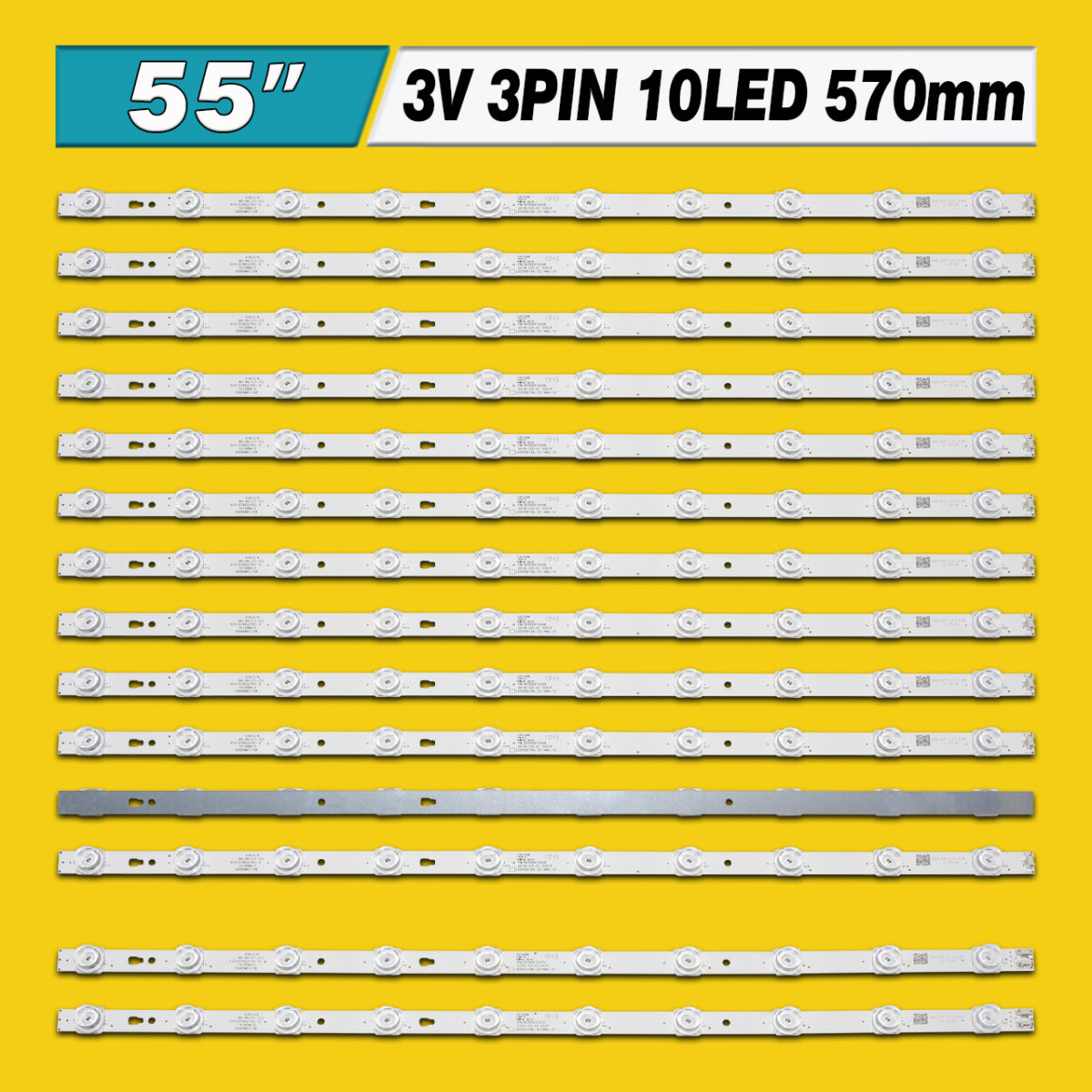 LED55D10A-ZC14AG-01 + LED55D10B-ZC14AG-01 (10LED, PN:30355010209 + PN:30355010210, LED55D10-01(D) + LED55D10-02(D)) – LED підсвітка TV 55″ (комплект) – Фото №3