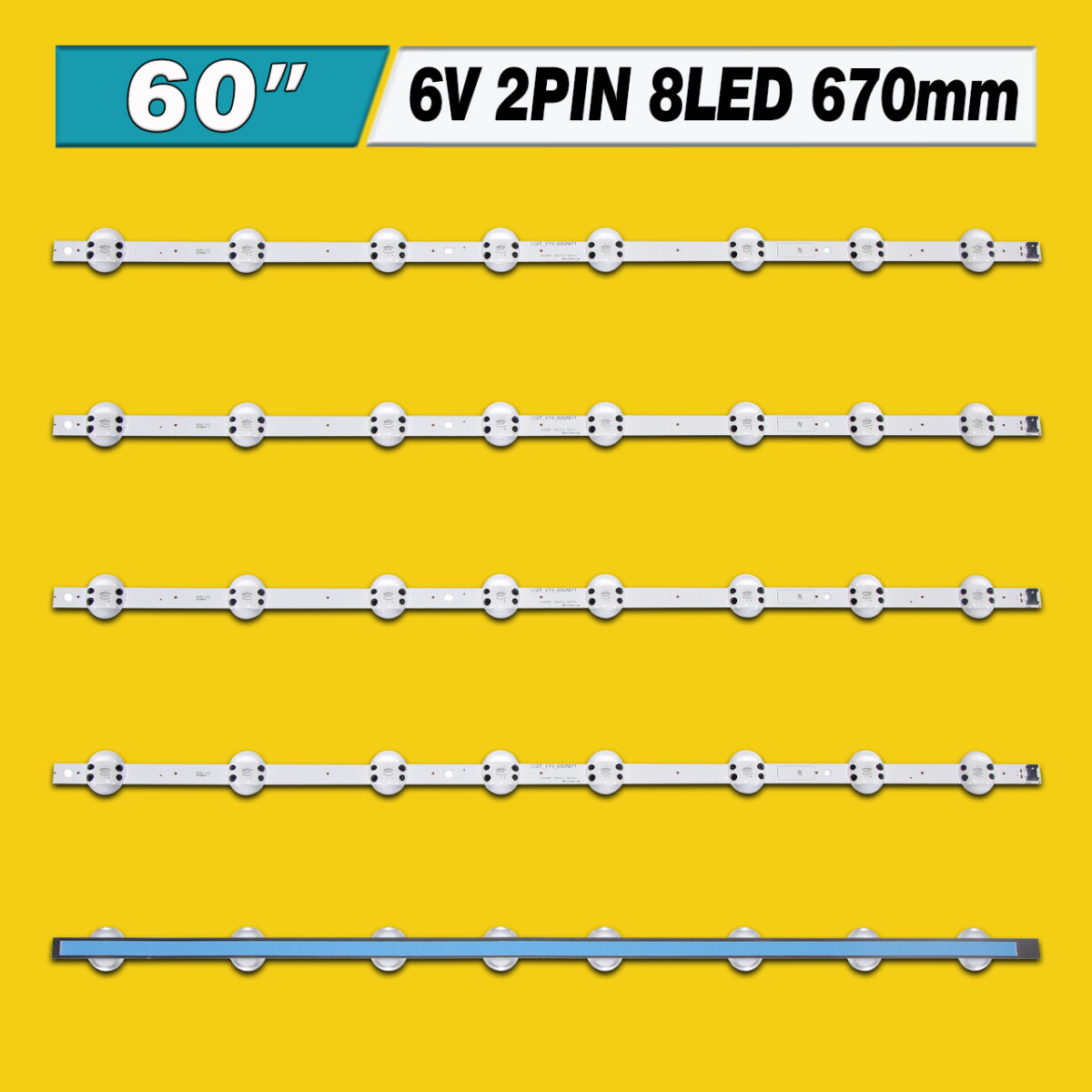 LGIT_Y19_60UM71 60UM71_Rev0.2_190121 (670mm 8LED, LGIT-Y19-60UM71 60UM71-Rev0.2, Trident_60UM71_REV00) – LED подсветка TV LG 50″ (комплект) – Фото №3