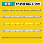 LGIT_Y19_60UM71 60UM71_Rev0.2_190121 (670mm 8LED, LGIT-Y19-60UM71 60UM71-Rev0.2, Trident_60UM71_REV00) – LED подсветка TV LG 50″ (комплект) – Фото №3