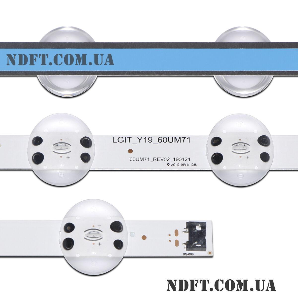 LGIT_Y19_60UM71 60UM71_Rev0.2_190121 (670mm 8LED, LGIT-Y19-60UM71 60UM71-Rev0.2, Trident_60UM71_REV00) – LED подсветка TV LG 50″ (комплект) – Фото №2