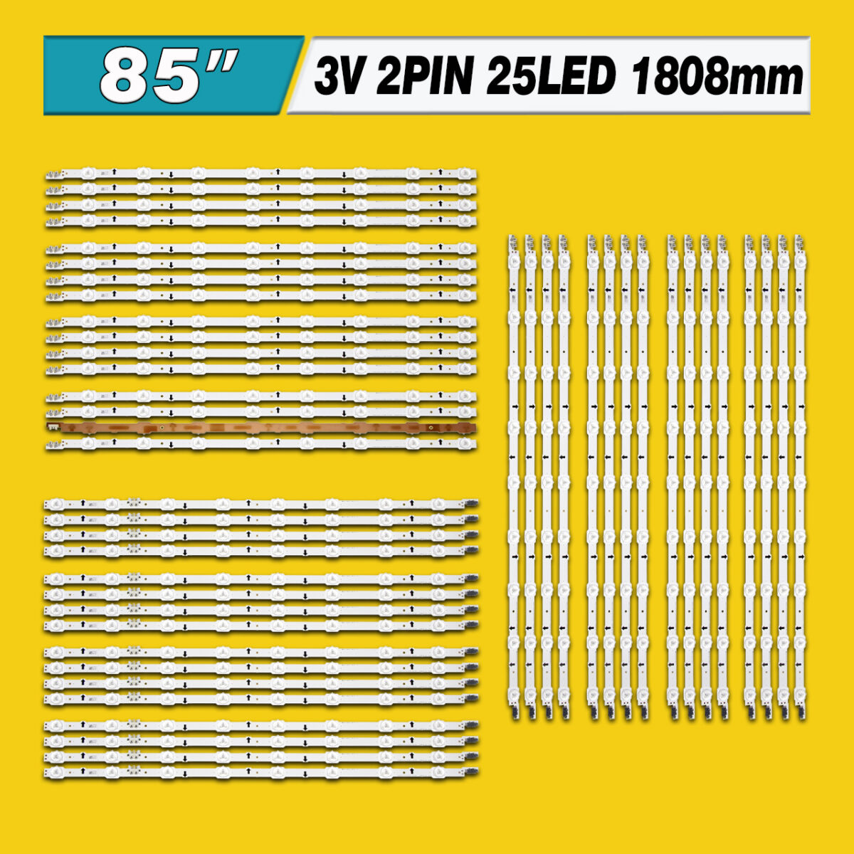 Samsung-2014SVS-85-3228-L/M/R-8LED-REV1.1 (BN96-32266A, BN96-32267A, BN96-32268A, LM41-00106N, LM41-00106P/00106Q) – LED підсвітка TV 85″ (комплект) – Фото №3