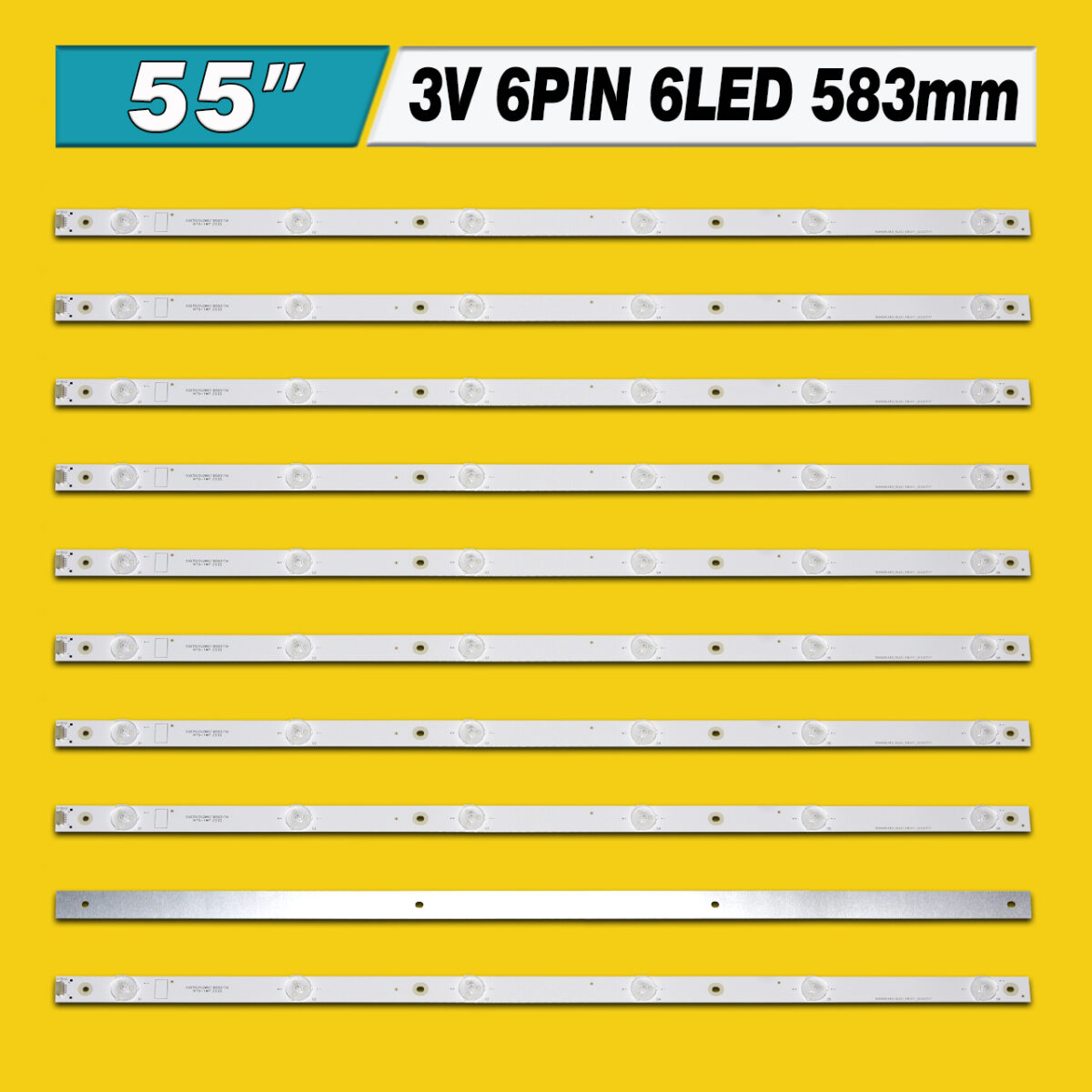 SVH550AF2-6LED-REV01 6LED 3V 583mm (SVH550AF2_6LED_Rev0.1_140919, HD550DU-B51, SVH550AF2_6LED_REV02_150410) – LED підсвітка TV 55″ (комплект) – Фото №3