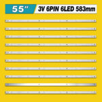 SVH550AF2-6LED-REV01 6LED 3V 583mm (SVH550AF2_6LED_Rev0.1_140919, HD550DU-B51, SVH550AF2_6LED_REV02_150410) – LED підсвітка TV 55″ (комплект) – Фото №3
