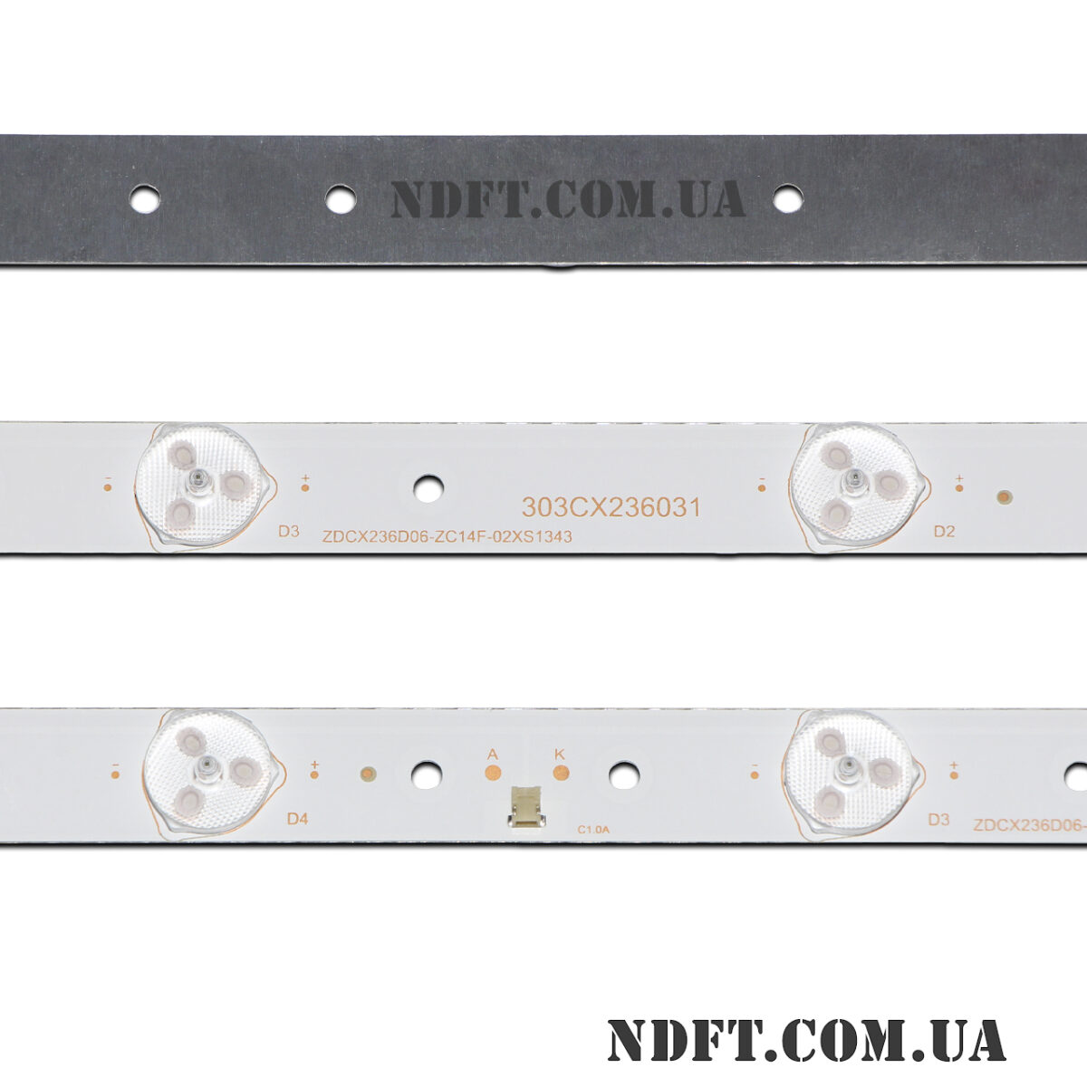 ZDCX236D06-ZC14F-02 (440mm, 3V/6LED, MASON-LED L654 V2 V3, HL-00240A28-0601S-02 A5, JL.D24061235-006BS-M_V01) – LED підсвітка TV 24″ (комплект) – Фото №2