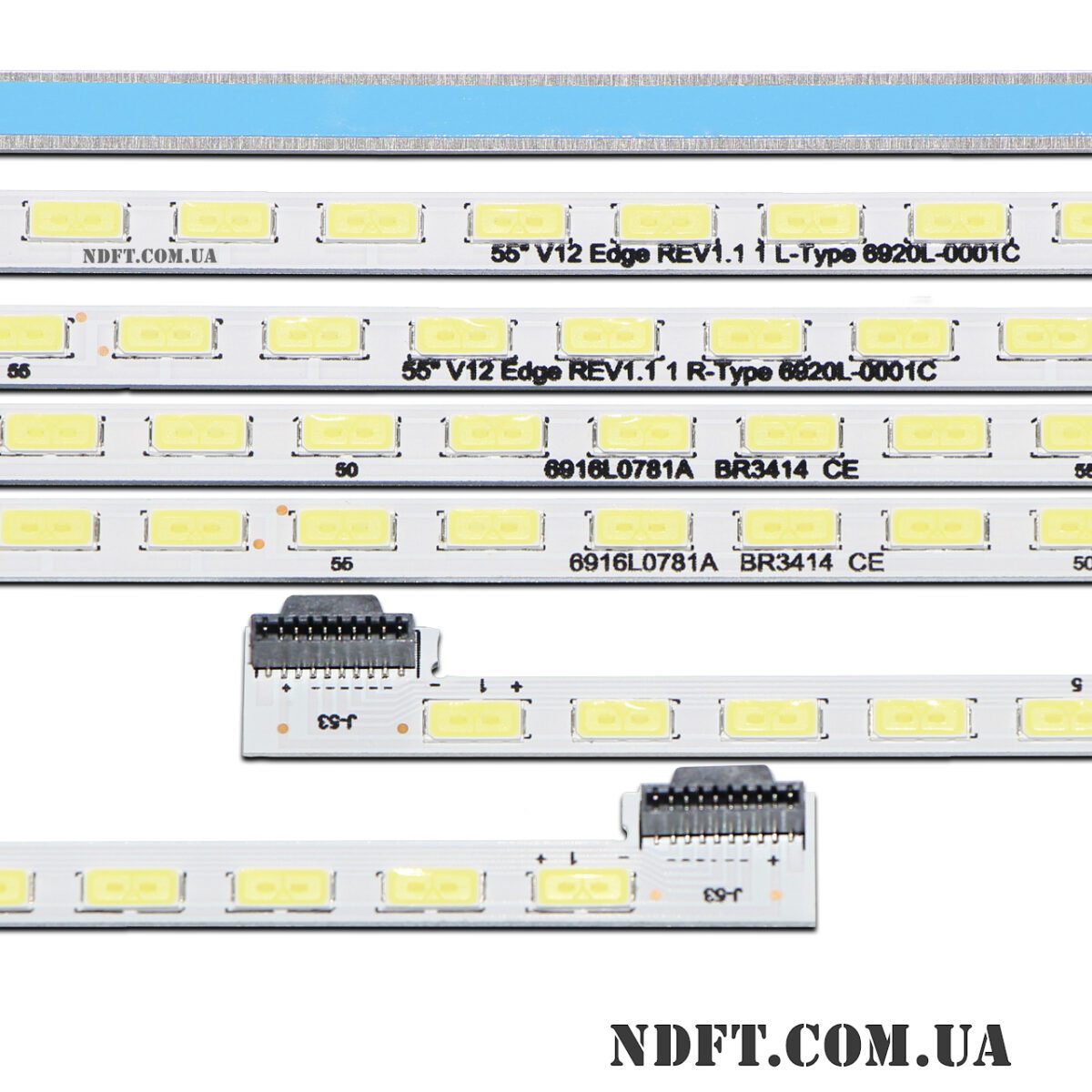 55″ V12 Edge Rev1.1 L-Type + 55″ V12 Edge Rev1.1 R-Type (66LED, 6916L0781A, 6916L0782A, 6916L0989A, 6916L0990A) – LED подсветка TV 55″ (комплект) – Фото №2