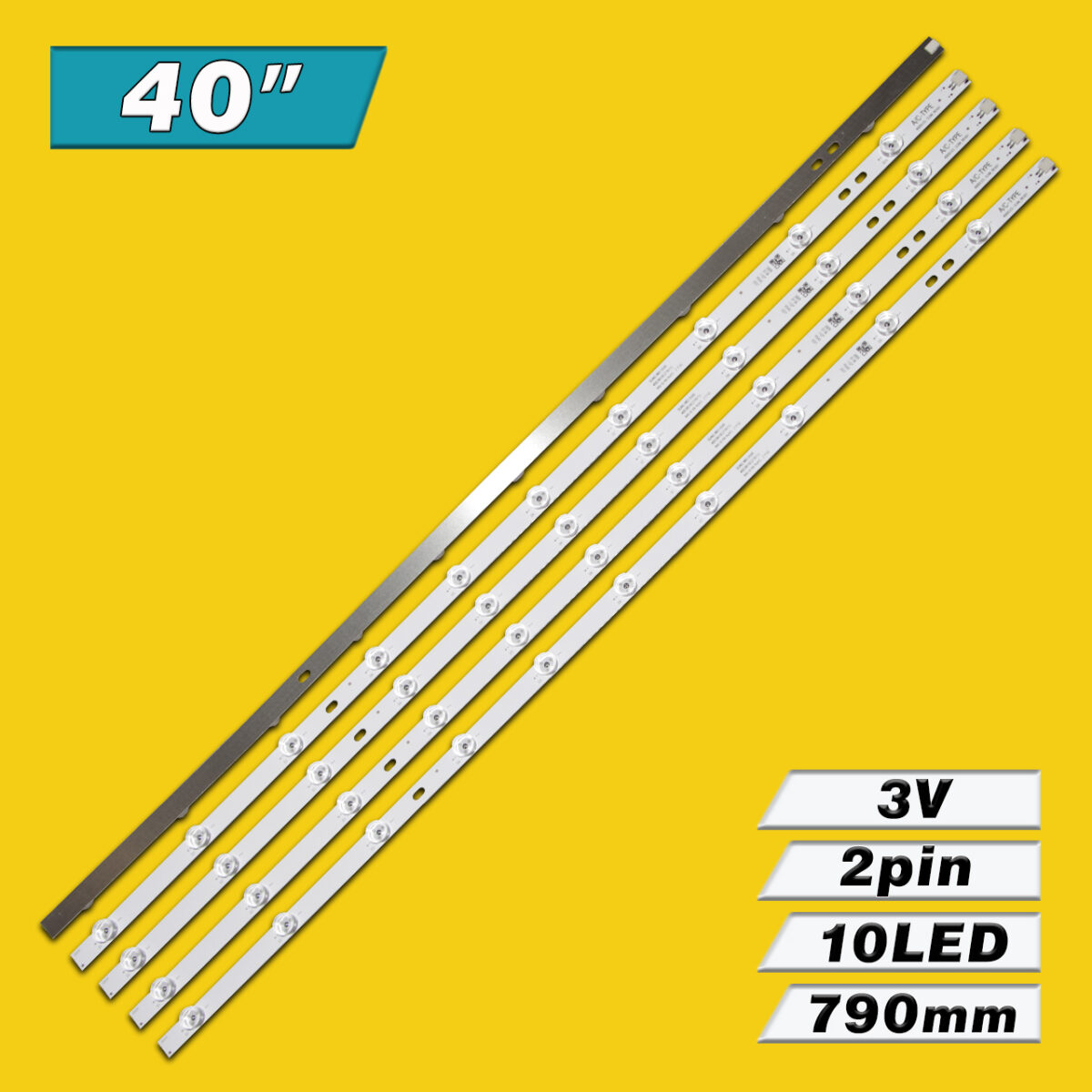 400DLED_SLIM_REV01_20150202 A/C-TYPE (400DLED-SLIM-REV01, 790mm 10LED 3V) – LED подсветка TV 40″ (комплект) – Фото №3