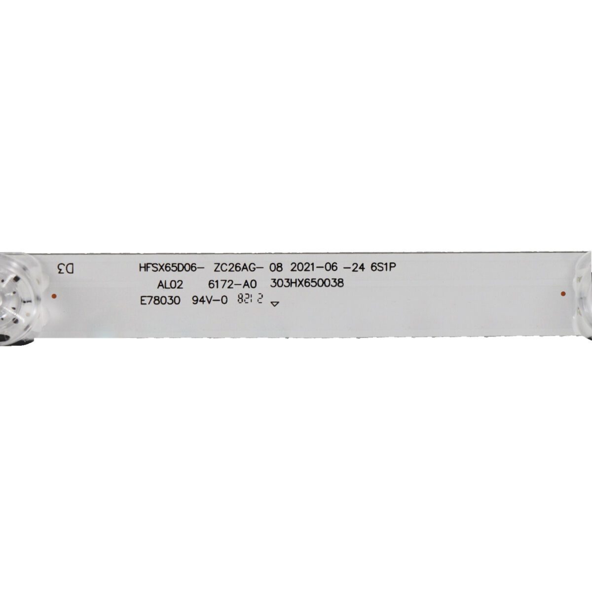 HFSX65D06-ZC26AG-08 6S1P 303HX650038 (633mm 3V 6LED, JL.D65061330-324AS-M_V02, CRH-F65JL6GV13030061294B-REV1.6AD) – LED подсветка TV 65″ (комплект) – Фото №5