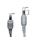 Кабель питания 10А со штекером DC-jack 5.5x2.5mm male 15AWG с фильтром (200 cm под пайку) – Фото №4