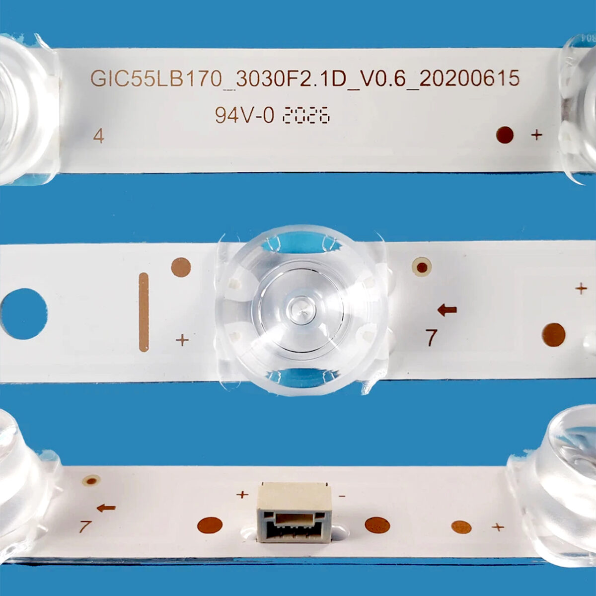 GIC55LB170-3030F2.1D-V0.6 (15LED 6V 1040mm, 55F8 15*2 55HR330M15A0, GIC55LB170_3030F2.1D_V0.7, 4C-LB5515-ZM03J) – LED подсветка TV 55″ (комплект) – Фото №5