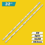 KJ32D05-ZC65AG-03 (5LED 563mm 6V, CRH-CQ32N15303002059BRREV1.1, KJ32D05-ZC62AG-02, KJ32D05-ZC62AG-03 5S1P) – LED подсветка TV 32″ (комплект) – Фото №3