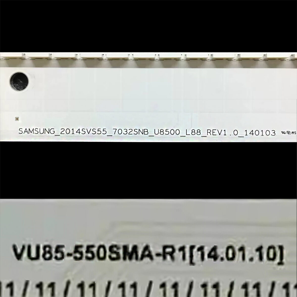 VU85-550SMA-R1 + VU85-550SMB-R1 White (88LED 684mm 6V, SAMSUNG-2014SVS55-7032SNB-U8500-L88/R88-REV1.0) – LED подсветка TV Samsung 55″ (комплект) – Фото №3