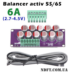 5S-6S/6A (2.7V-4.5V) активный конденсаторный балансир для литиевых аккумуляторов – Фото №1
