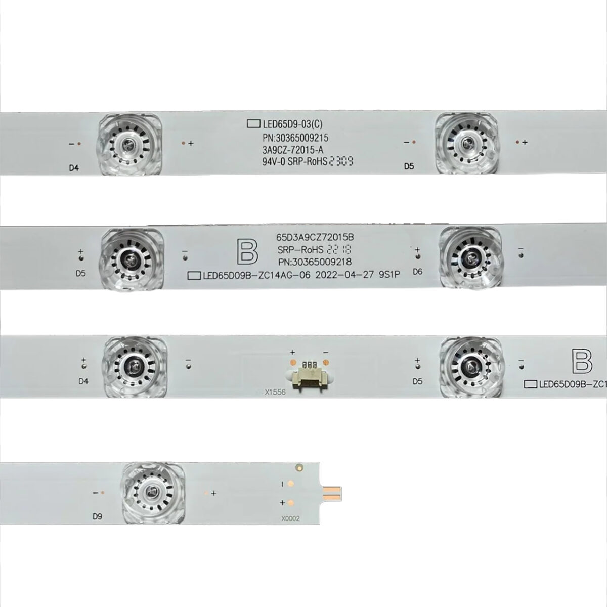 LED65D09A-ZC14AG-06 2pin PN:30365009217 + LED65D09B-ZC14AG-06 2pin+3pin PN:30365009218 – LED подсветка TV 65″ (комплект) – Фото №5