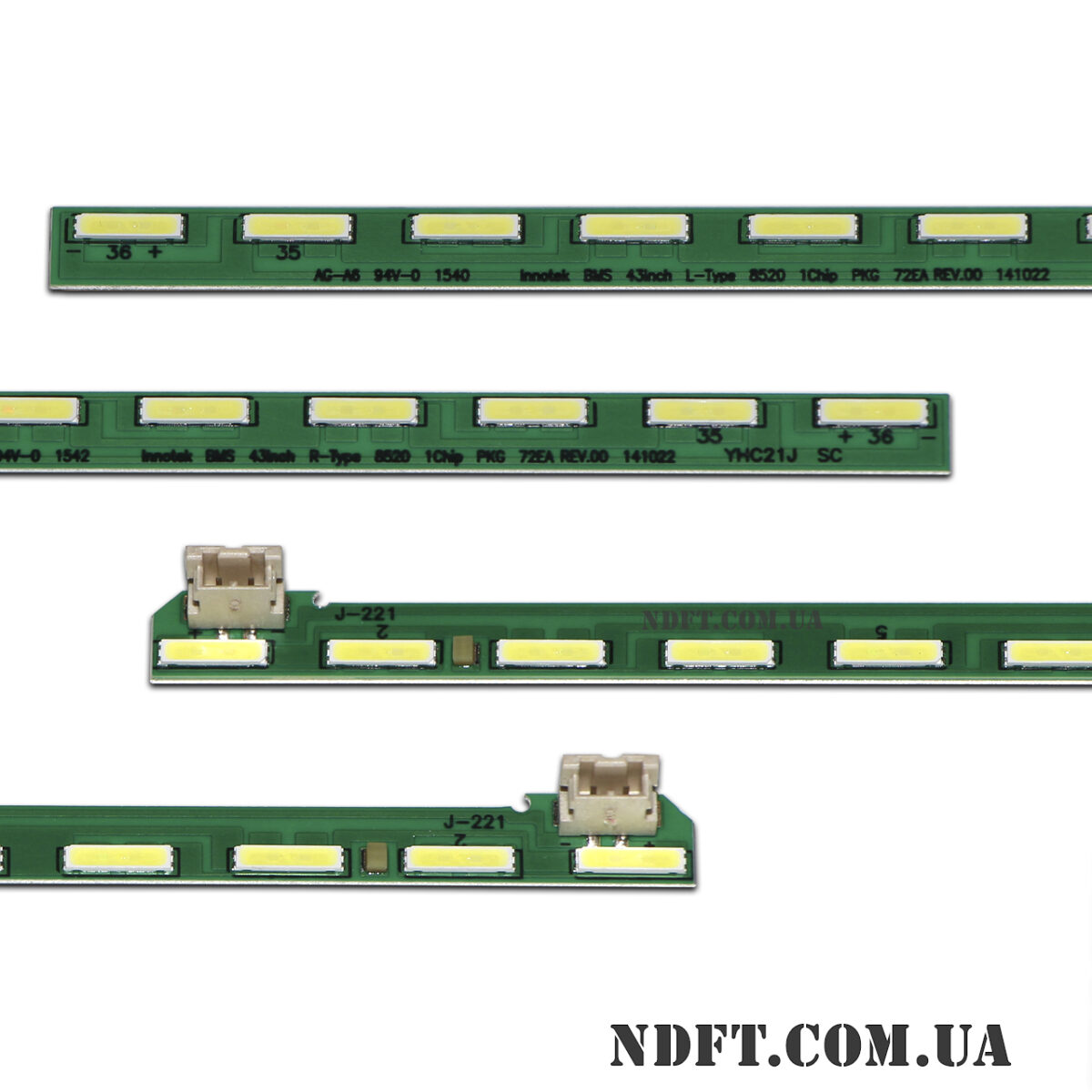 LG Innotek BMS 43inch L/R-Type 8520 1Chip PKG 72EA REV.00 (470mm 36LED, MAK63207801, 43inch FHD L/R-Type REV 0.4) – LED підсвітка TV LG 43″ (комплект) – Фото №2