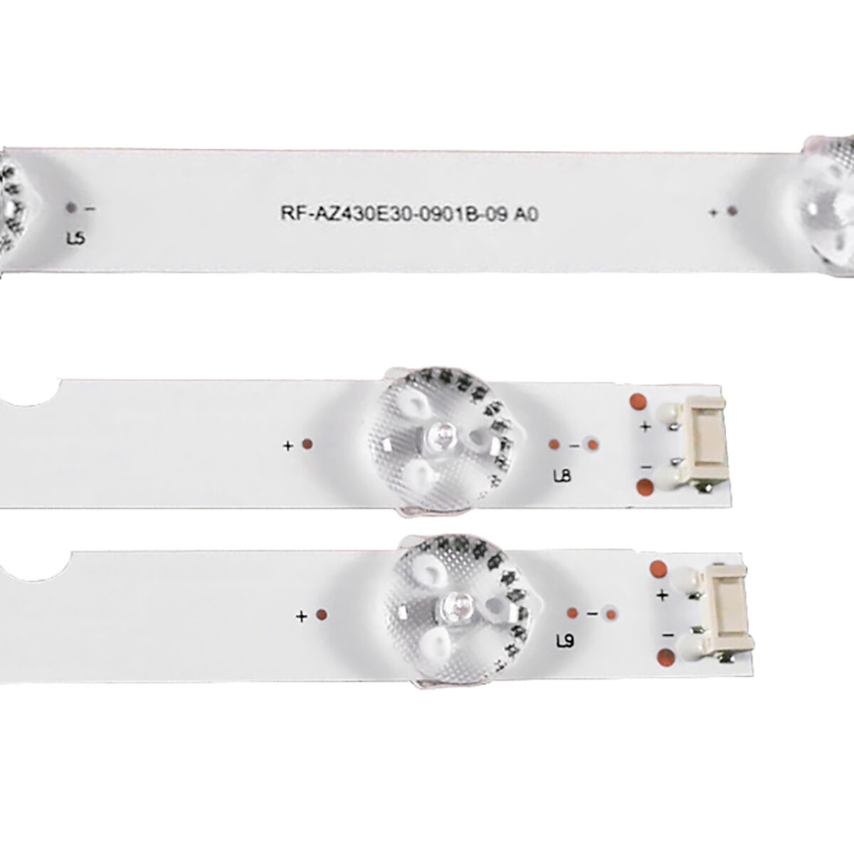 RF-AZ430E30-0801A-09 + RF-AZ430E30-0901B-09 A0 43Q3 (8LED/9LED 835mm 3V, Skyworth 43Q3, Tesla 43S903SUS) – LED подсветка TV 43″ (комплект) – Фото №5