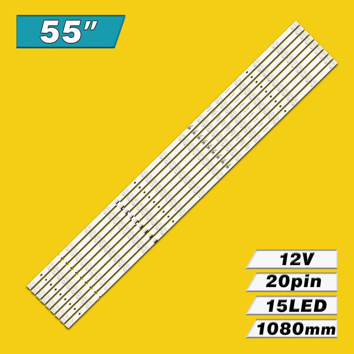 CCB 55 MBL-55030D915SN0, MBL-55030D915SN1 (15LED 12V 1080, Sony 00753B 18LS55 1-984-209-11, 55D12B15CX108216) – LED підсвітка TV Sony 55″ (комплект) – Фото №3