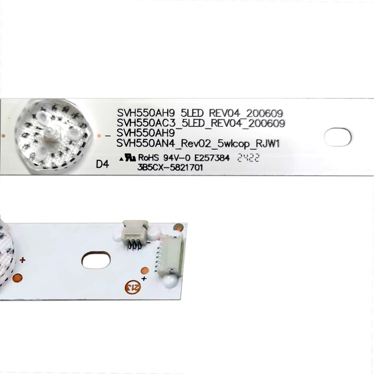 SVH550AC3-5LED-REV05 (5LED 583mm 3V, SVH550AH9, Hisense_55_HD550DU-B31_10X5_3030C_5S1P P128.5 REV.V2, SVH550AN4) – LED подсветка TV 55″ (комплект) – Фото №5