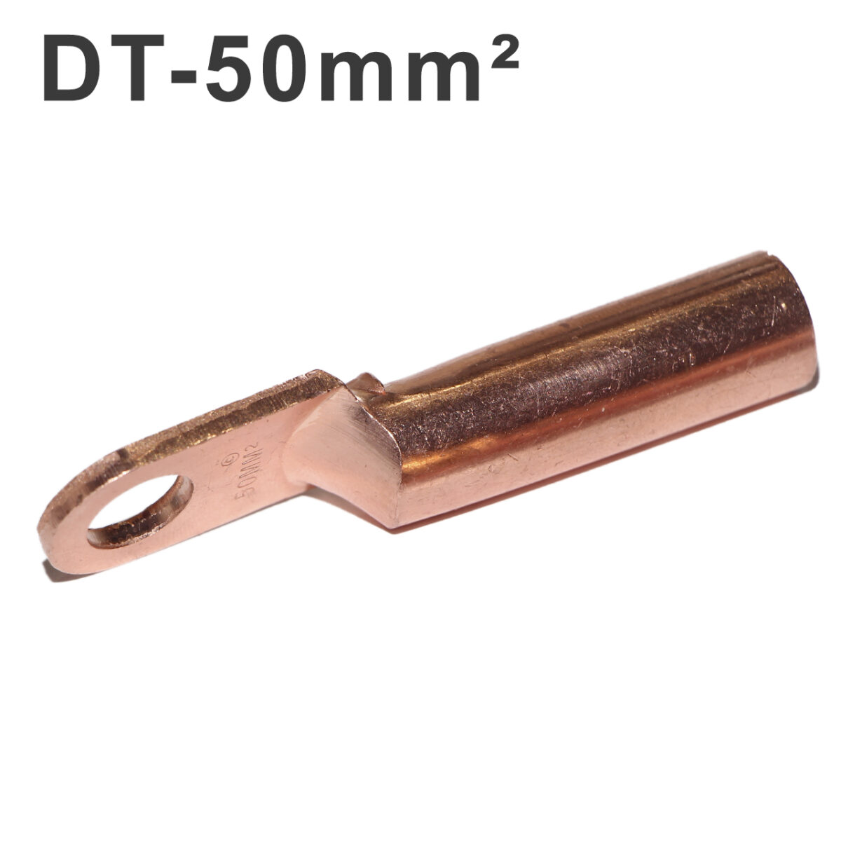 DT-50 кабельный наконечник медный 50mm² (клемма трубчатая для опрессовки) – Фото №2