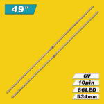 49" V16 AS1 2475/2476 REV 1.2 1 L/R-Type (534мм 6V 66LED, 6916L2475A, 6916L2476A, 6922L-0194A) – LED подсветка TV 49″ (комплект) – Фото №3