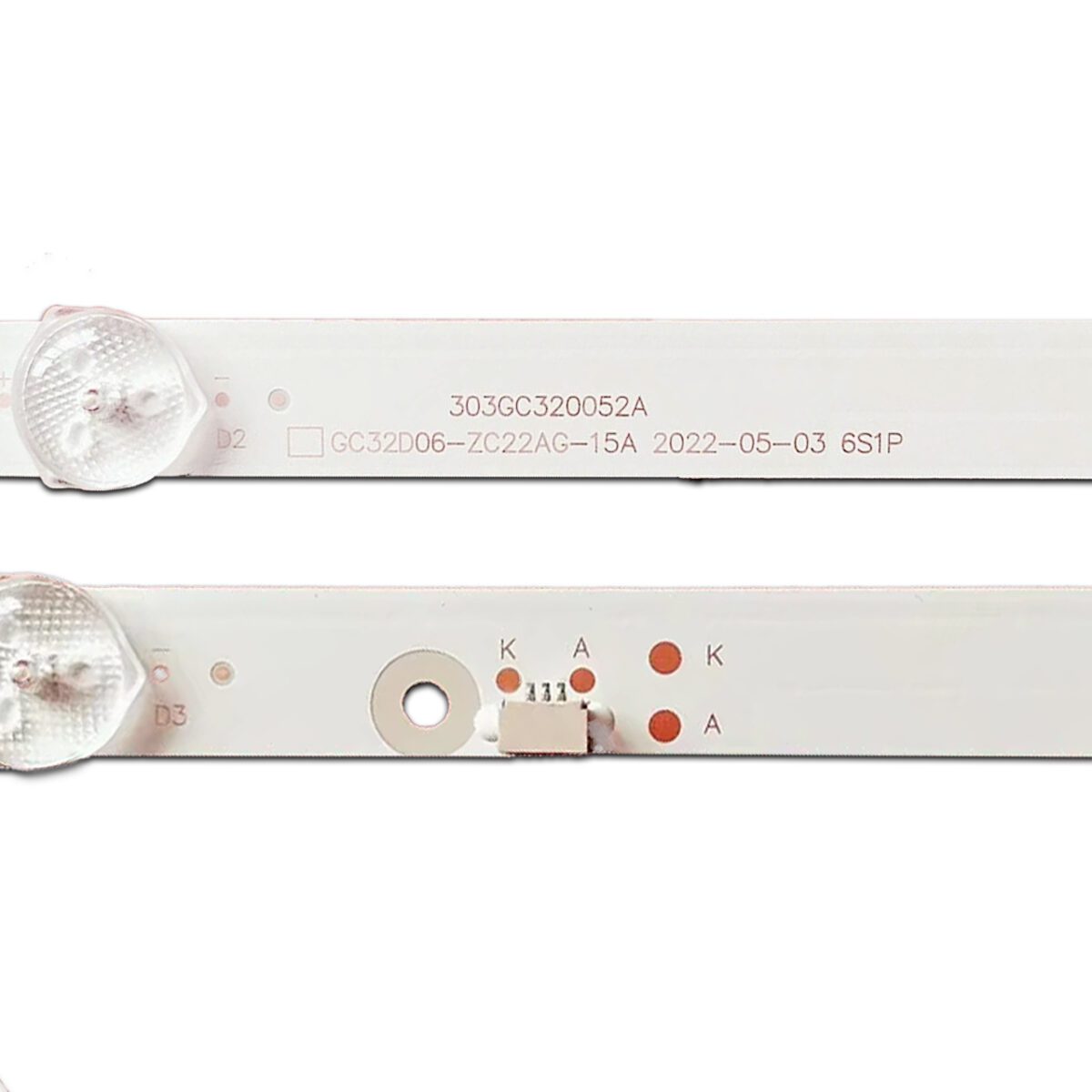 GC32D06-ZC22AG-15A 303GC320052A (6LED 580mm 6V, GC32D06-ZC62AG-04 6S1P 303GC320085, GC32D06-ZC22AG-15E 303GC320052E) – LED подсветка TV 32″ (комплект) – Фото №2