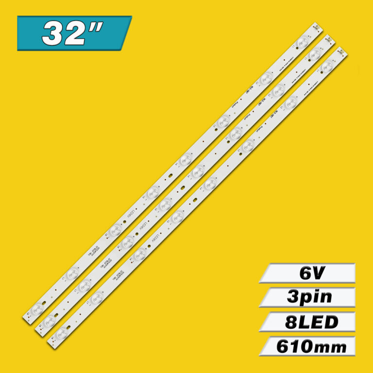 JL.D32081235-057AS-M (8LED 610mm 6V, MS315D08-ZC14A-02 303MS315034, K03LMT97TF 32"8LED 18CL, 4C-LB320T-MS7) – LED підсвітка TV 32" – Фото №1