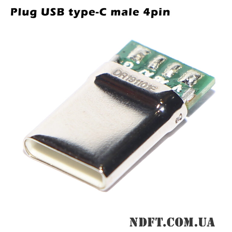 plug-usb-c-male-not-case-01 Штекер USB type-C 4pin без корпуса (male/папа) – Фото №1