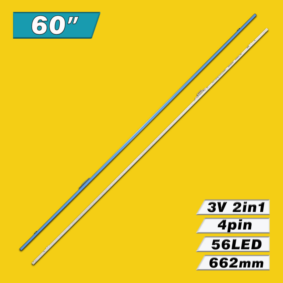 S1A8-600SM0-R0 (56LED 662mm 3V, 60AU8K BN96-52596A REV00, AU8K/9K-STC600A54-7020-2IN1-56LEDS-REV1.0) – LED подсветка TV Samsung 60″ (комплект) – Фото №3