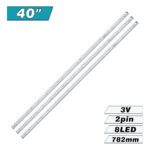CRH-ES40WWB303008035AD REV1.1 (8LED 782mm 3V) Комплект 40″ (×3) – Фото №1