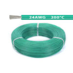 Силиконовый кабель 1m 24AWG 0.2mm² термостойкий многожильный (бирюзовый) – Фото №2