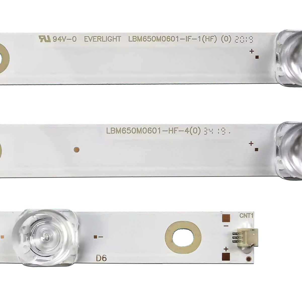 EVERLIGHT LBM650M0601-1F-1(HF)(0) (6LED 675mm 3V, EVERLIGHT LBM650M0601-HF-4(0), LB6508X V0_00) – LED подсветка TV Philips 65″ (комплект) – Фото №2