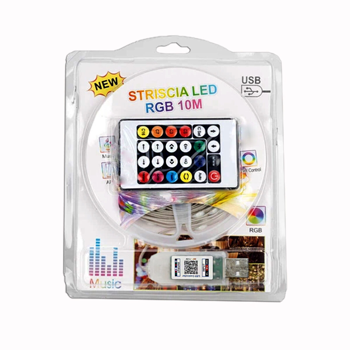 Умная смарт LED гирлянда роса 10м (USB, Bluetooth, микрофон) – Фото №003