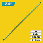 LB24020 V1-00 (36LED 315mm 3V, LB24020 V1_00, LB24016 V0_02, LB24016 V0-02) – LED подсветка TV 24″ (планка) – Фото №3