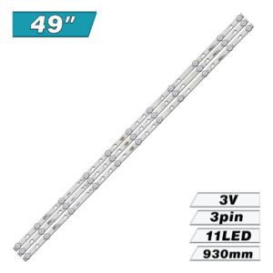 49D1200 11*3 49HR332M11A2 V1 (11LED 930mm 3V, , 4C-LB490T-HRD, 4C-LB490T-HR9) – LED подсветка TV 49″ (комплект) – Фото №1