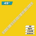 49D1200 11*3 49HR332M11A2 V1 (11LED 930mm 3V, , 4C-LB490T-HRD, 4C-LB490T-HR9) – LED подсветка TV 49″ (комплект) – Фото №3