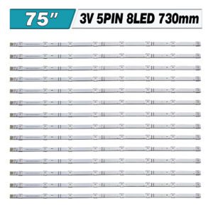 HD750M1U71+2019070901+APT-HXLB19069 (8LED 730mm 3V, JL.D75042330-003BS-M_V01 HD750M1U82-B2+2021011301) – LED подсветка TV Hisense 75″ (комплект) – Фото №1