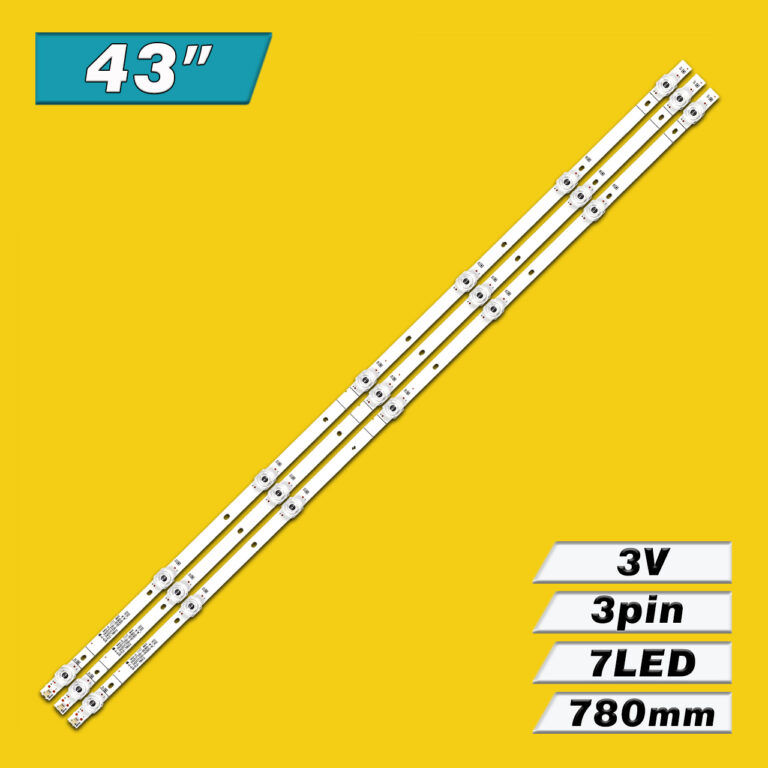 JL.D42571330-003AS-M V01 (7LED 780mm 3V, JL.D42571330-003BS-M-V01, JL.D42571330-003CS-M_V01, LB43051 V0) – LED пісвітка TV Hisense 43″ (комплект) – Фото №1