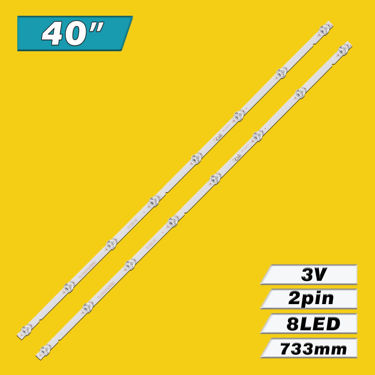 MS-L3126 V5 (8LED 733mm 3V, CRH-CG40E1D303002089BFREV1.1, CRH-CG40E1130300208B1SREV1.2) – LED подсветка TV 40″ (комплект) – Фото №3