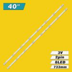 MS-L3126 V5 (8LED 733mm 3V, CRH-CG40E1D303002089BFREV1.1, CRH-CG40E1130300208B1SREV1.2) – LED подсветка TV 40″ (комплект) – Фото №3